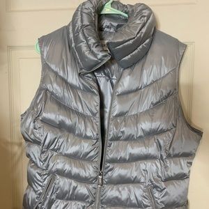 Metallic Puffer Vest